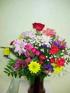Charlie Cuts Vday Bq with Free Refill – Charleston Cut Flower Company, Charleston WV