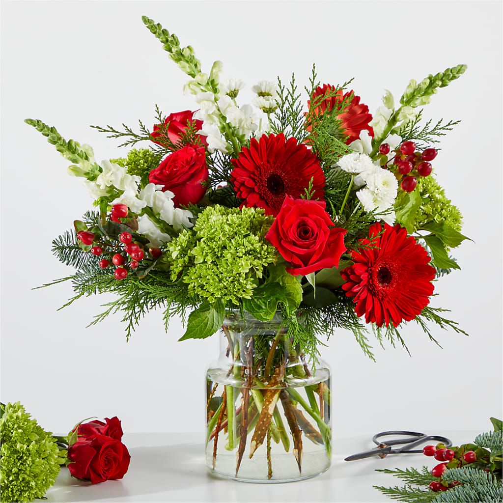 Merry Moment Bouquet – A Florist Original – Charleston Cut Flower Company, Charleston WV
