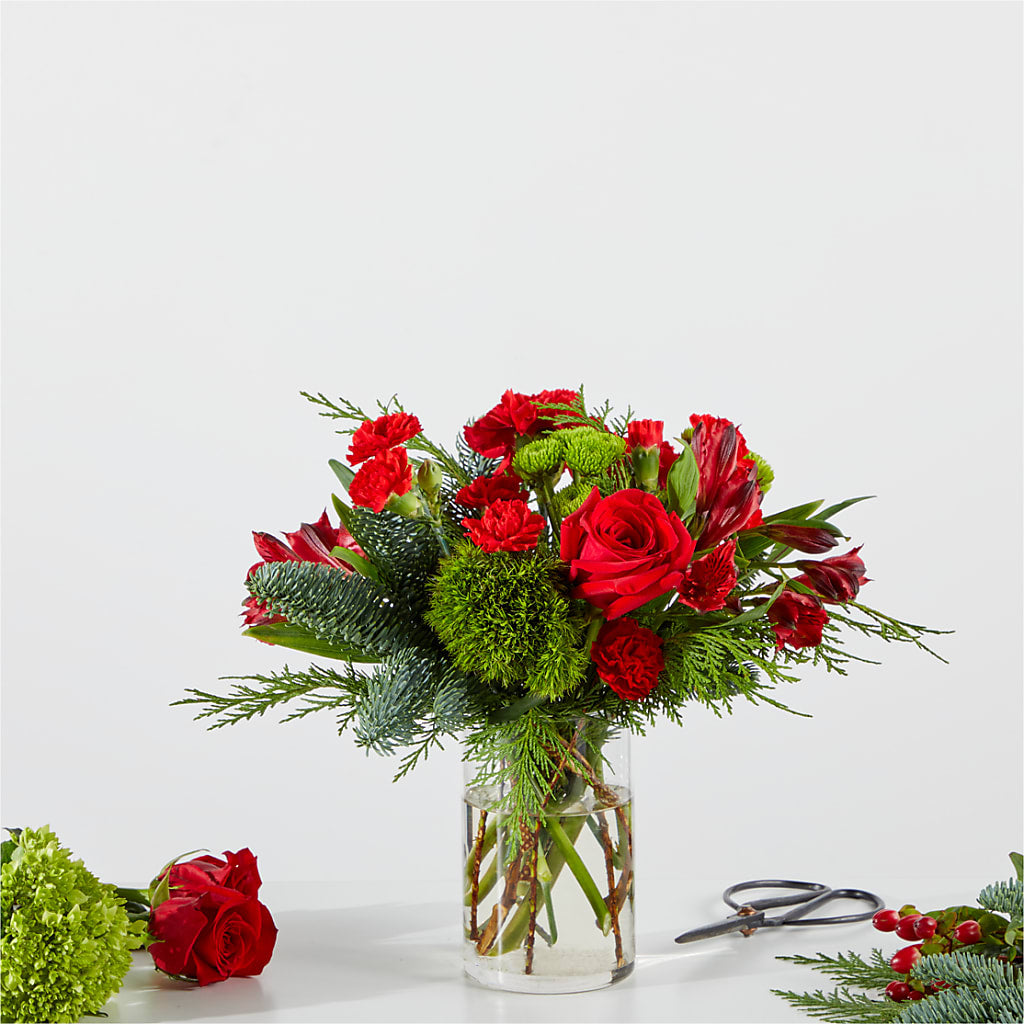 Merry Moment Bouquet – A Florist Original – Charleston Cut Flower Company, Charleston WV