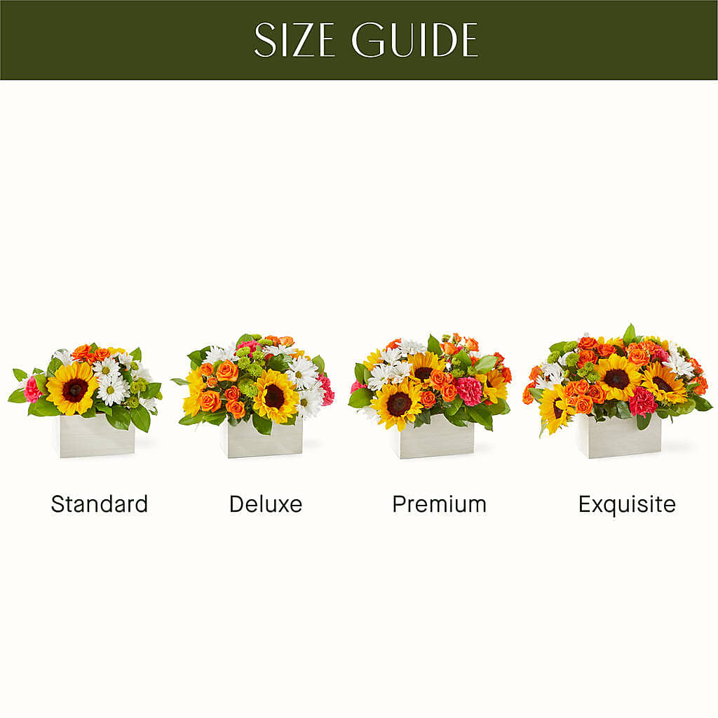 Sun-drenched Blooms Box Bouquet – Charleston Cut Flower Company, Charleston WV