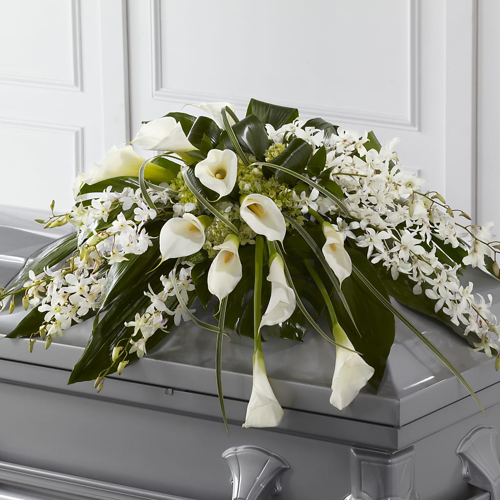 Angel Wings Casket Spray – Charleston Cut Flower Company, Charleston WV