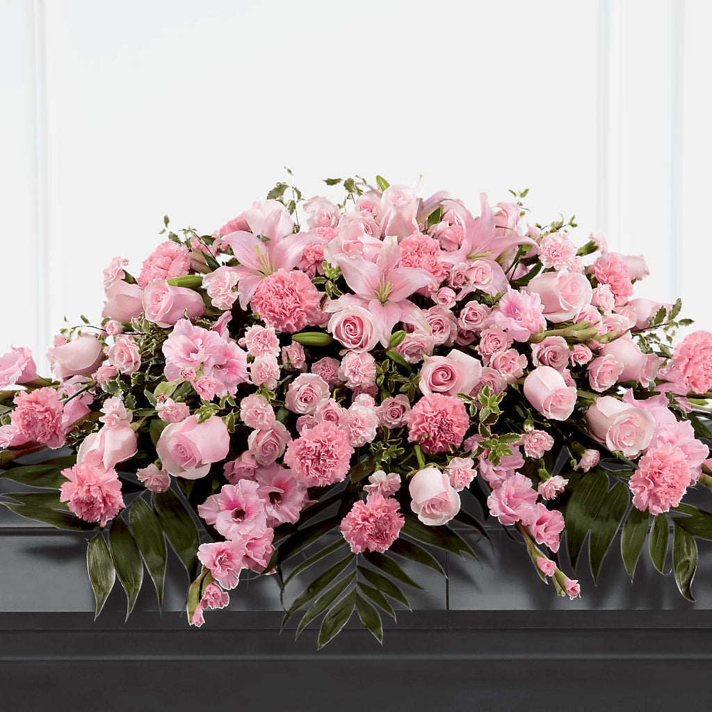 Garden of Comfort Casket Spray (Standard) – Charleston Cut Flower Company, Charleston WV