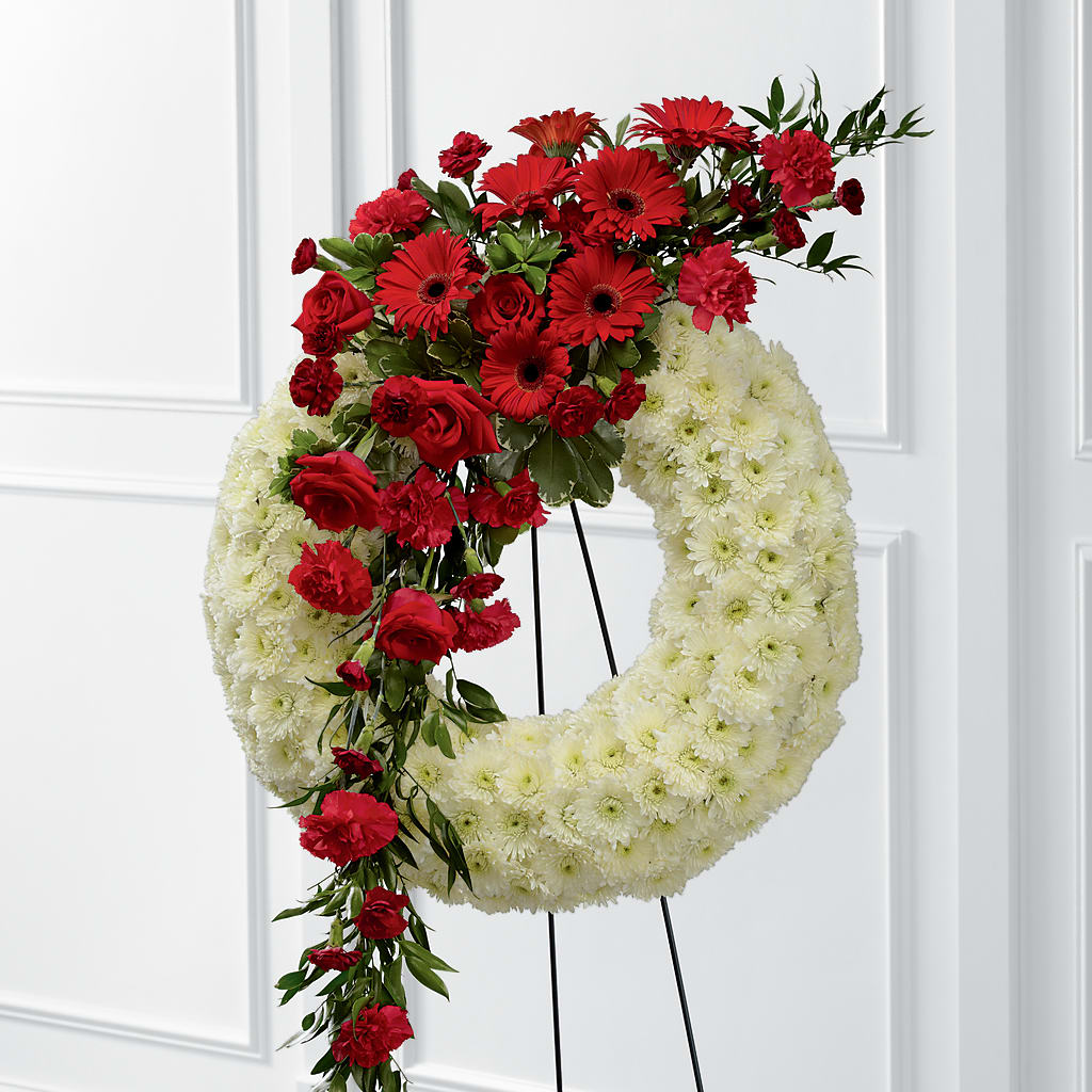 Graceful Tribute Wreath – Charleston Cut Flower Company, Charleston WV