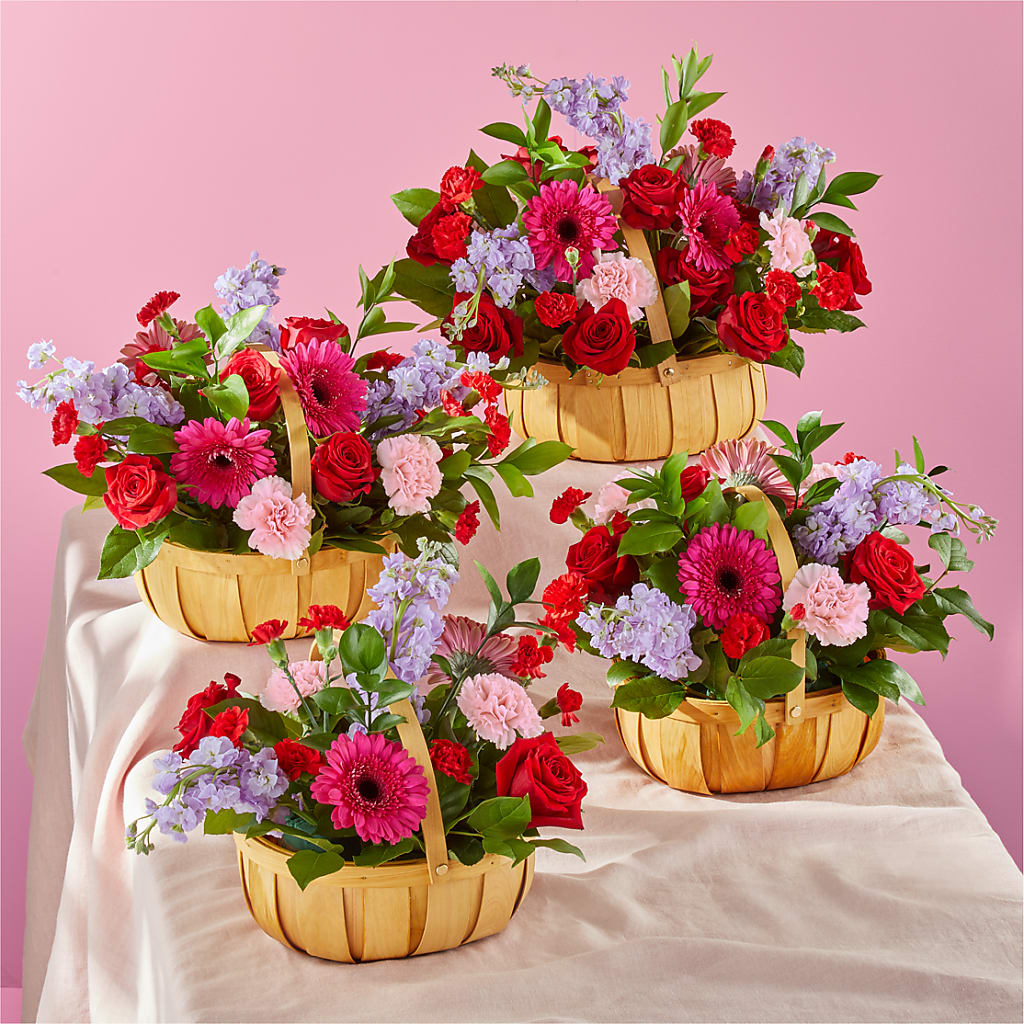 Pink Picnic Basket – Charleston Cut Flower Company, Charleston WV