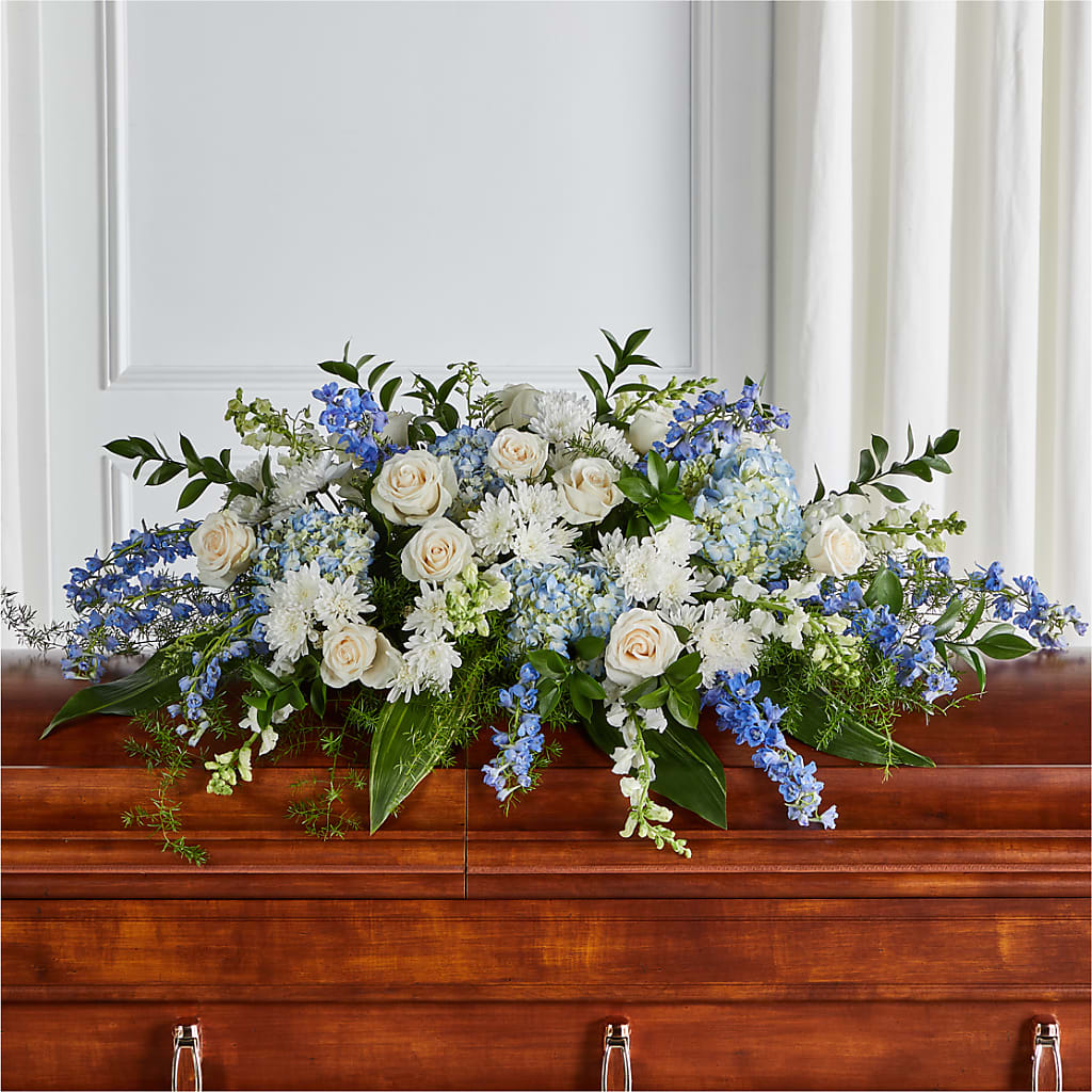 Timeless Essence Casket Spray – Charleston Cut Flower Company, Charleston WV