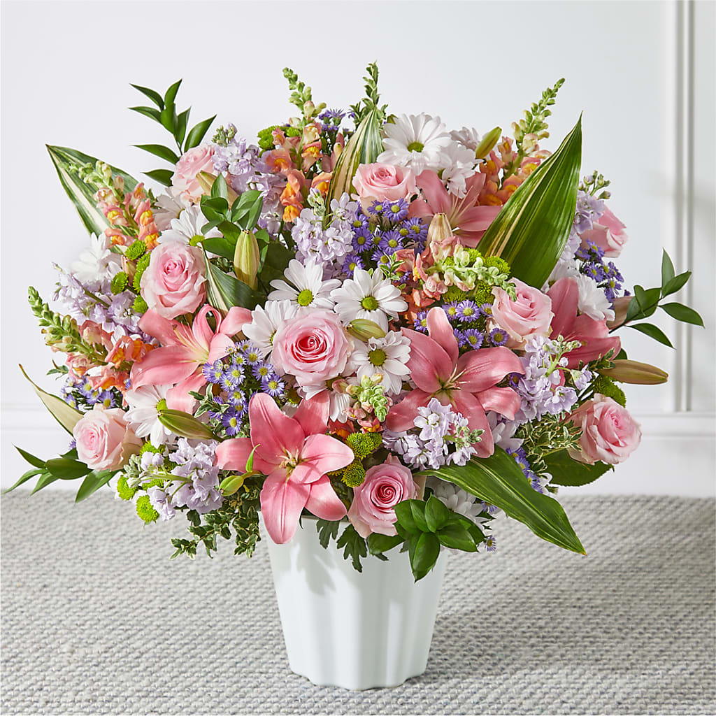Abundant Compassion Floor Basket – Charleston Cut Flower Company, Charleston WV