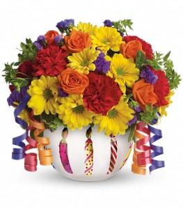Teleflora's Brilliant Birthday Blooms by CCF – Charleston Cut Flower Company, Charleston WV