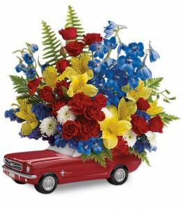 Teleflora's 65 Ford Mustang by CCF – Charleston Cut Flower Company, Charleston WV