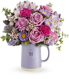 Teleflora's Sweetest Flutter Pitcher by CCF