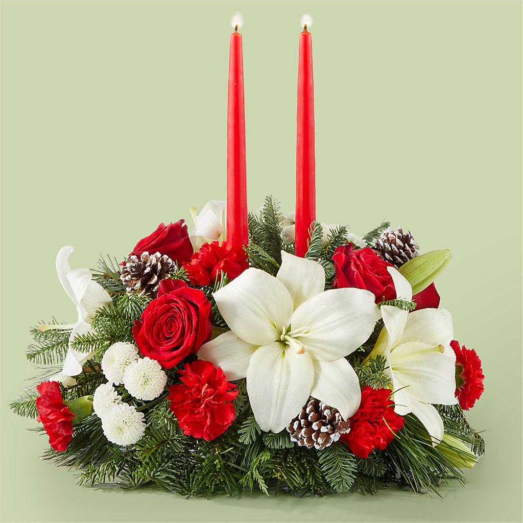Seasonal Festivities Centerpiece – Charleston Cut Flower Company, Charleston WV