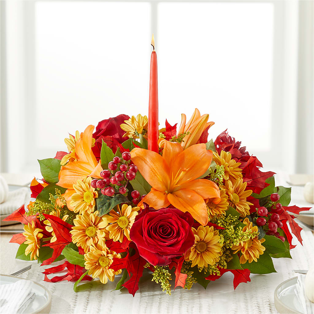 Autumn's Embrace Centerpiece – Charleston Cut Flower Company, Charleston WV