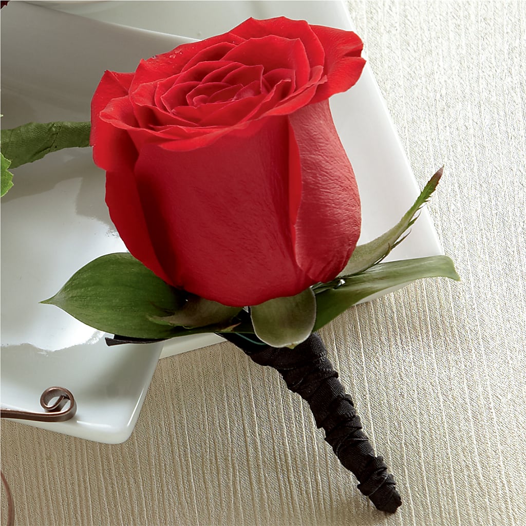 Red Rose Boutonniere – Charleston Cut Flower Company, Charleston WV