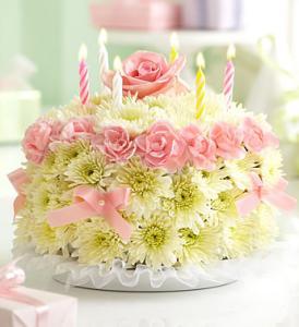 Birthday Flower Cake By CCF –  Charleston Cut Flower Company, Charleston WV