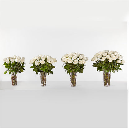Long Stem White Rose Bouquet –  Charleston Cut Flower Company, Charleston WV