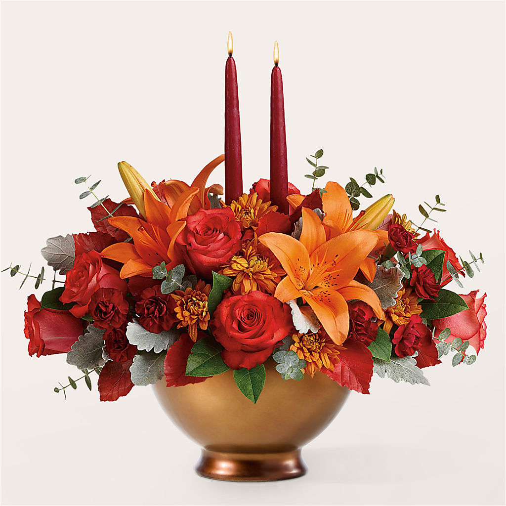 Fruits of Fall Centerpiece –  Charleston Cut Flower Company, Charleston WV