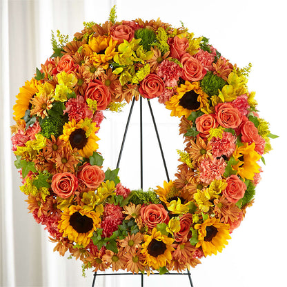 Autumnal Memories Wreath (Standard) –  Charleston Cut Flower Company, Charleston WV