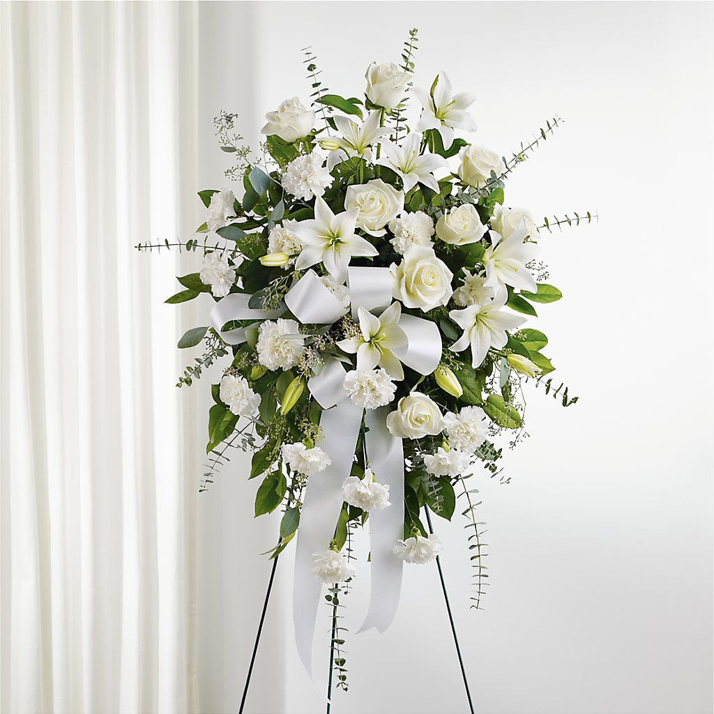 With Care Standing Spray –  Charleston Cut Flower Company, Charleston WV