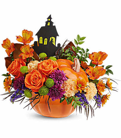Teleflora's Haunted Pumpkin by CCF –  Charleston Cut Flower Company, Charleston WV