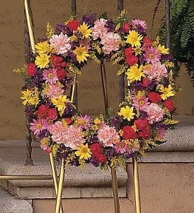 Eternity Wreath - by Charleston Cut Flower Co. –  Charleston Cut Flower Company, Charleston WV
