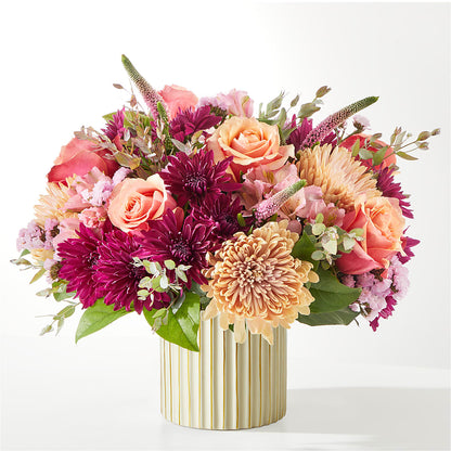 Berry Cobbler Bouquet with Ivory Vase –  Charleston Cut Flower Company, Charleston WV