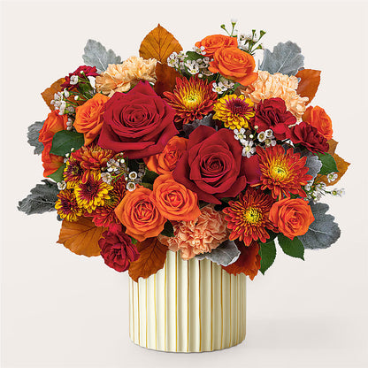 Merlot Bouquet with Ivory Vase –  Charleston Cut Flower Company, Charleston WV