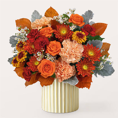 Merlot Bouquet with Ivory Vase –  Charleston Cut Flower Company, Charleston WV