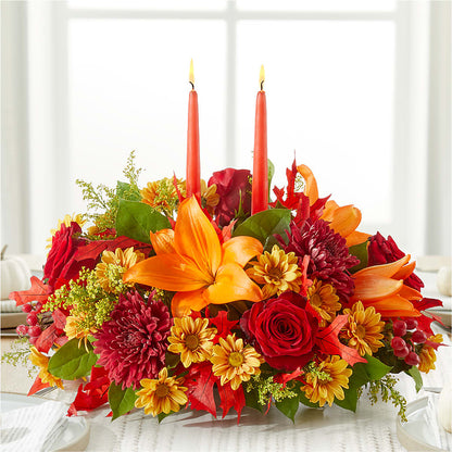Autumn's Embrace Centerpiece –  Charleston Cut Flower Company, Charleston WV