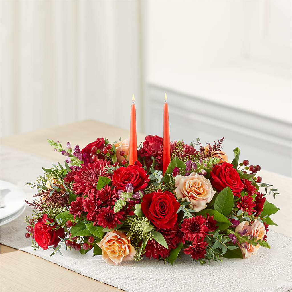 Most Thankful Centerpiece –  Charleston Cut Flower Company, Charleston WV