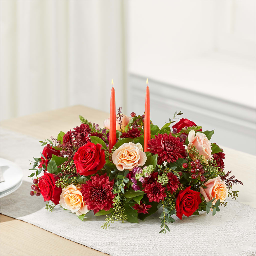 Most Thankful Centerpiece –  Charleston Cut Flower Company, Charleston WV