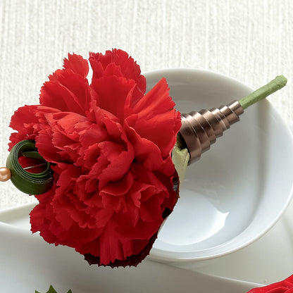Red Carnation Boutonniere –  Charleston Cut Flower Company, Charleston WV