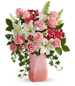 Teleflora's Pink-n-Peach Paradise by CCF